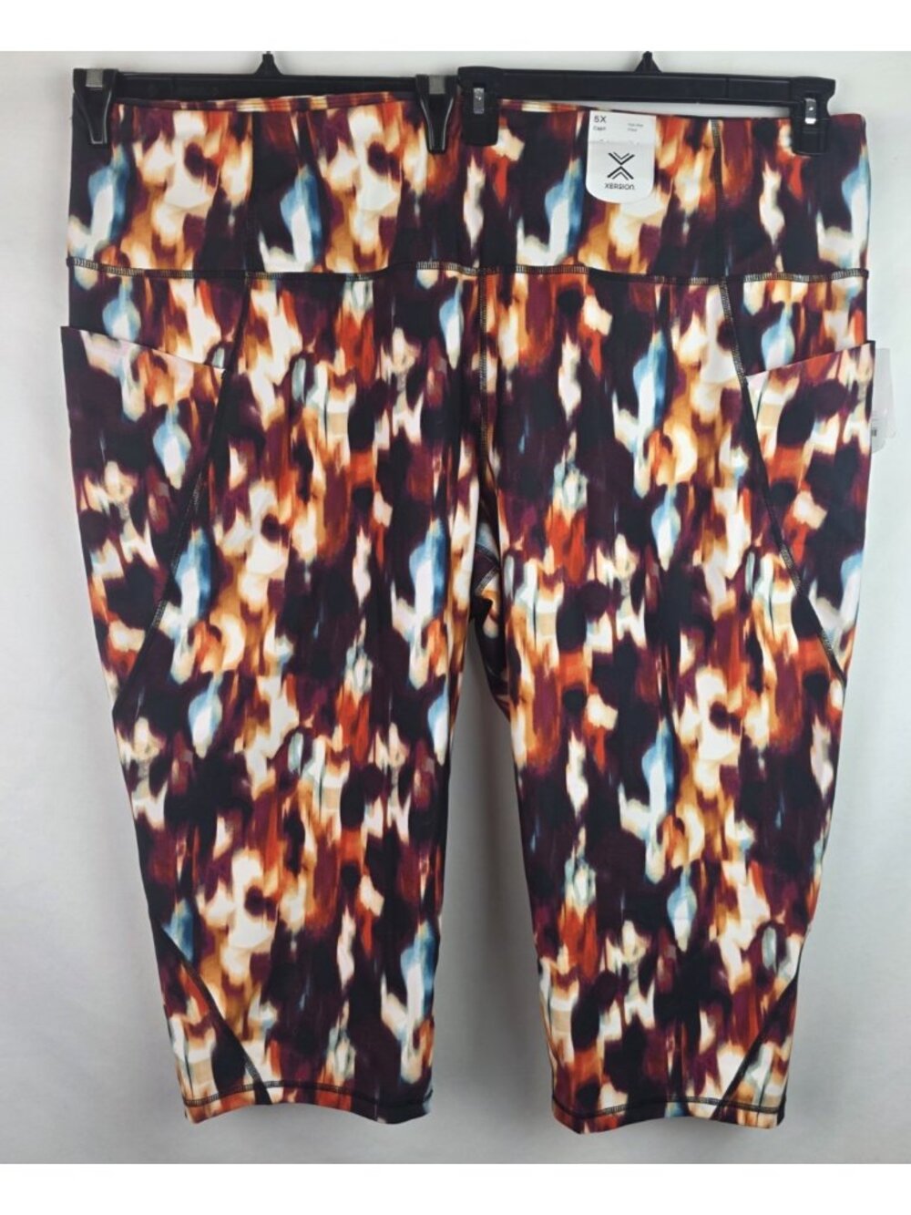 Xersion Women's Athletic Leggings Plus Size 5X Activewear High Rise Capri Pants